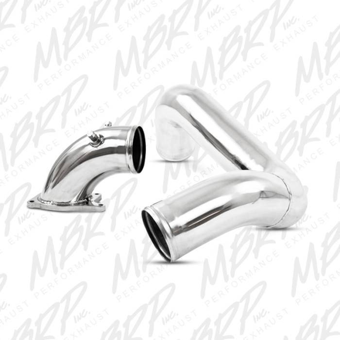 MBRP - MBRP Exhaust 3" Driver Side Intercooler Pipe, polished aluminum IC1975