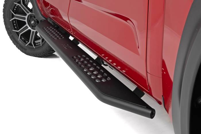 Rough Country - Rough Country OV2 Running Boards Side Step Bars Crew Cab Toyota Tundra 2WD/4WD (22-26) - 14006