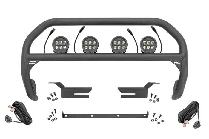 Rough Country - Rough Country Nudge Bar 3.5 Inch Round Led (x4) Ford Bronco 4WD (2021-2025) - 51039