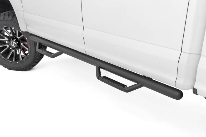 Rough Country - Rough Country Nerf Steps Cab Length Crew Ford F-150/Lightning/F-250/F-350/Raptor (15-26) - RCF1596CCB