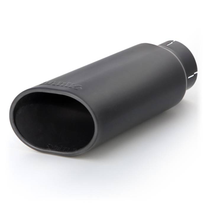 Banks Power - Banks Power Tailpipe Tip Kit - SS Obround Slash Cut - Black - 3.5in Tube - 4.38in X 5.25in X 13.38in - 52919