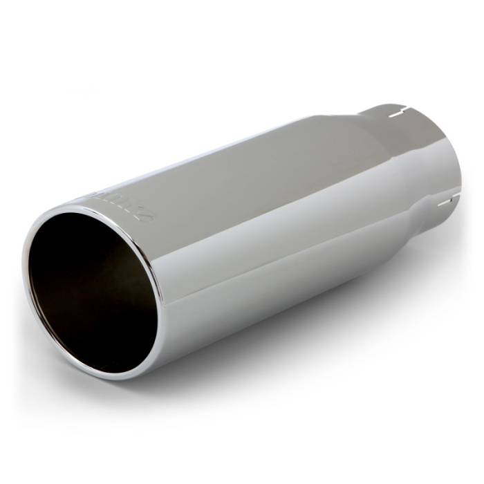 Banks Power - Banks Power Tailpipe Tip Kit - SS Round Straight Cut - Chrome - 3.5in Tube - 4.38in X 12in - 52922