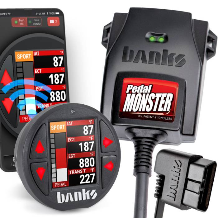 Banks Power - Banks Power Pedal Monster Kit Molex MX64 6 Way With iDash Pro - 64312-P