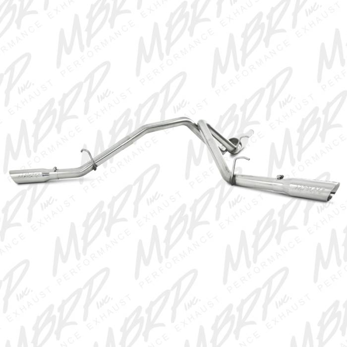 MBRP - MBRP Exhaust 2 1/2" Cat Back, Dual Split Side, T304 S5056304