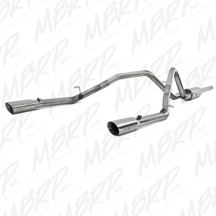 MBRP - MBRP Exhaust 2 1/2" Cat Back, Dual Split Rear, T409 S5058409