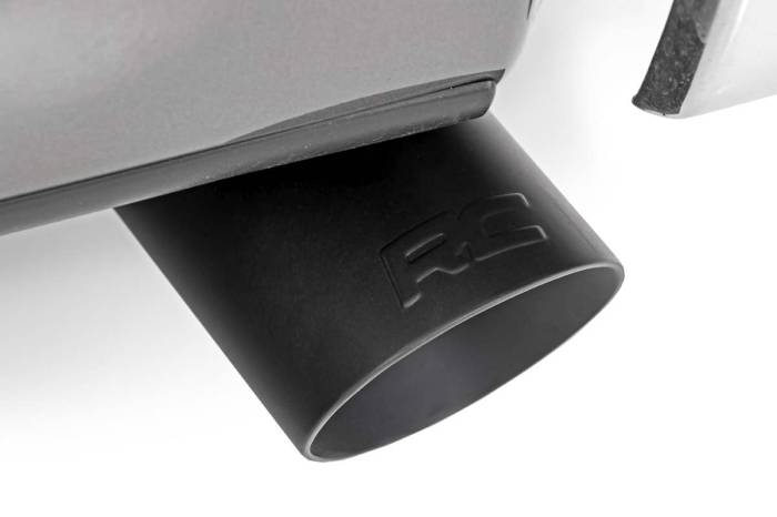 Rough Country - Rough Country Exhaust Tip w/RC Logo For Vehicles w/2.5-3 Inch Inlets Flat Black Each - 96004