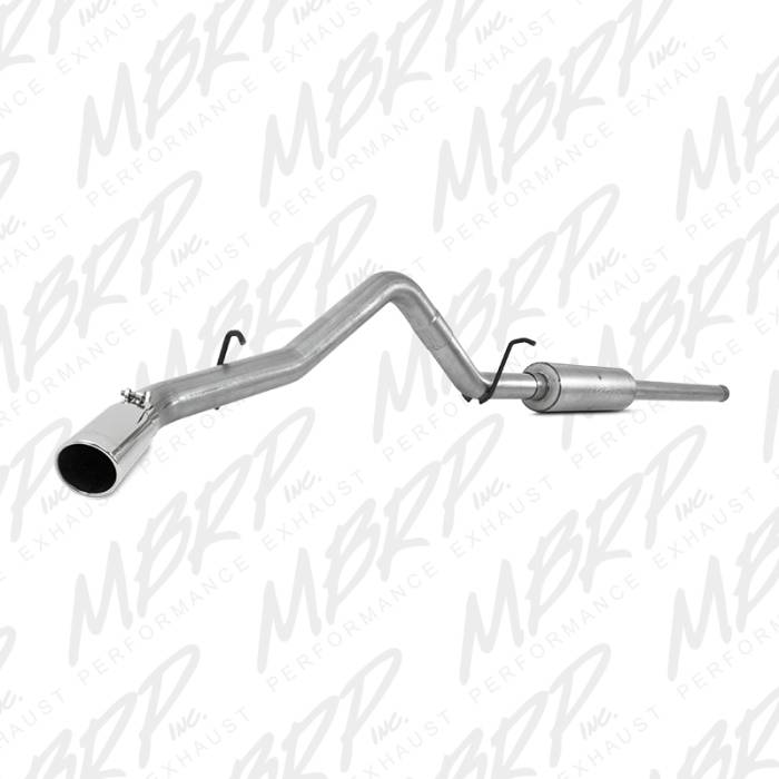 MBRP - MBRP 14 Chevy/GMC 1500 Silverado/Sierra 4.3L V6/5.3L V8 Single Side Exit AL 3in Cat Back Exhaust - S5080AL