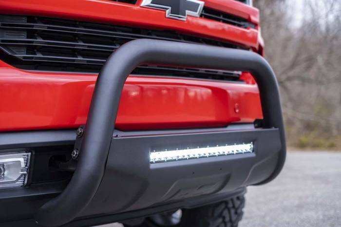 Rough Country - Rough Country 19-20 Silverado/Sierra 1500 Bull Bar w/LED Light Bar Black - B-C4072