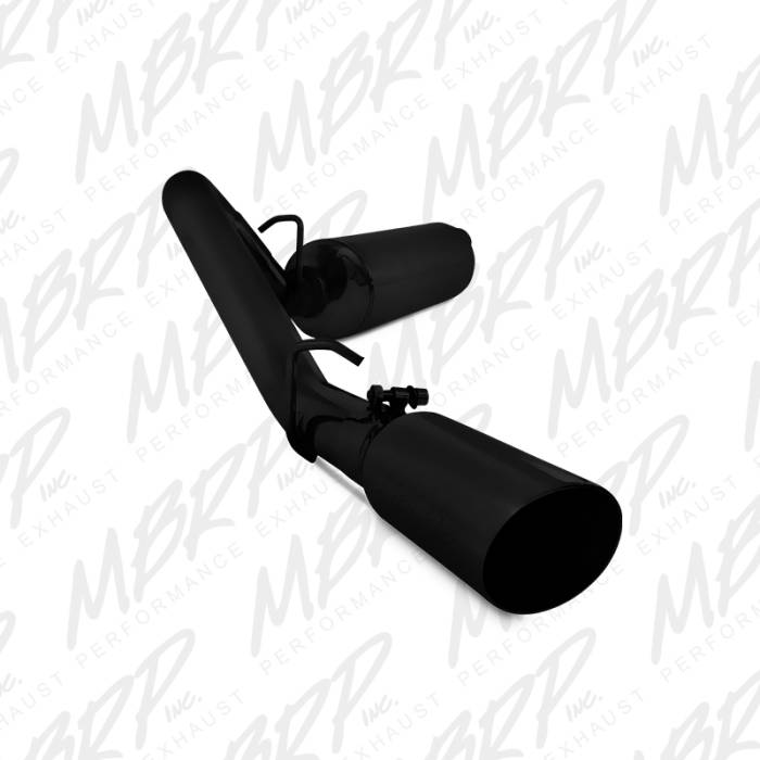 MBRP - MBRP 97-99 Jeep Wrangler (TJ) Inline-4 2.5L, Inline-6 4.0L 2 1/2in Cat Back Single Side Black Coated - S5512BLK