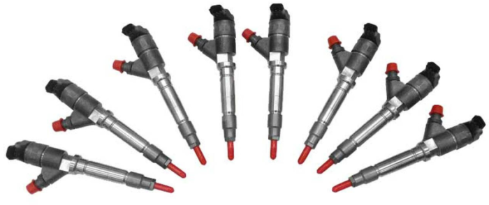 Exergy - Exergy 04.5-05 Chevrolet Duramax 6.6L LLY New 100% Over Injector - Set of 8 - E02 10208