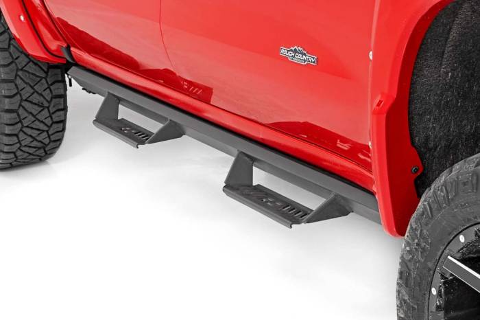Rough Country - Rough Country Toyota Cab-Length AL2 Drop Steps 07-20 Tundra Crew Cab - AL407204