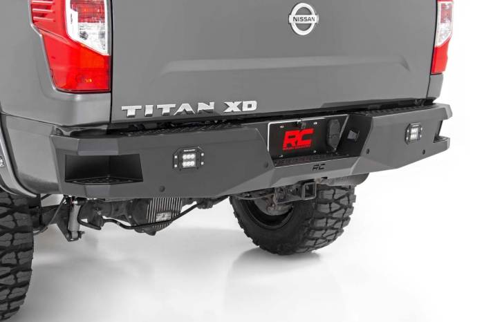 Rough Country - Rough Country Nissan Heavy-Duty Rear LED Bumper 16-20 Titan XD - 10781