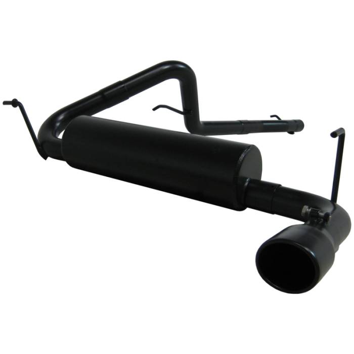 MBRP - MBRP Exhaust 2 1/2" Cat Back, Single, Black Coated S5516BLK
