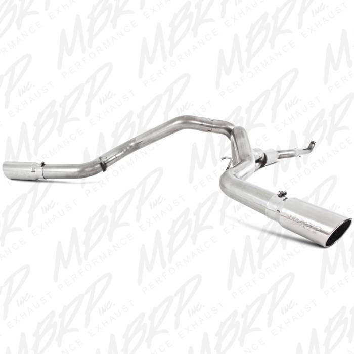 MBRP - MBRP Exhaust 4" Down Pipe Back, Cool Duals, Off-Road (includes front pipe), T409 S6006409