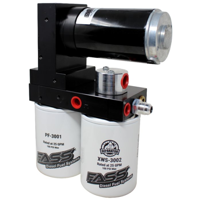 FASS Fuel Systems - FASS 05-17 Dodge 2500/3500 Cummins 250gph Titanium Series Fuel Air Separation System TS D07 250G - TSD07250G