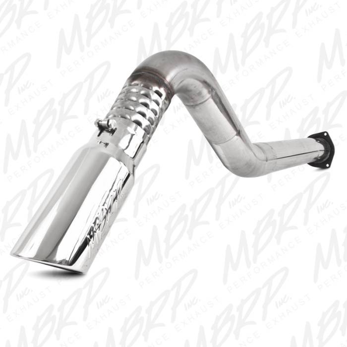 MBRP - MBRP Exhaust 4" Filter Back, Single Turn Down, T409 S6026TD