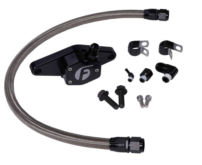 Fleece Performance - Fleece 12V Coolant Bypass Kit (1994-1998) w/ Stainless Steel Braided Line - FPE-CLNTBYPS-CUMMINS-12V-SS