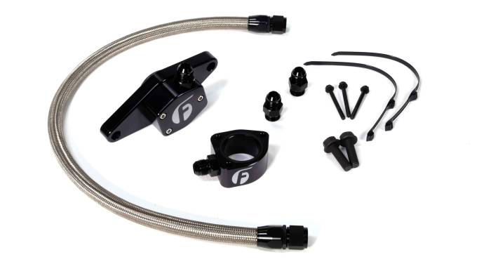 Fleece Performance - Fleece VP Coolant Bypass Kit (1998.5-2002) w/ Stainless Steel Braided Line - FPE-CLNTBYPS-CUMMINS-VP-SS