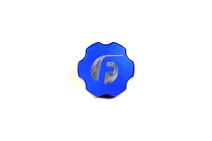 Fleece Performance - Fleece 2003-2018 Cummins Billet Oil Cap Cover Blue - FPE-OC-CR-F-BLU