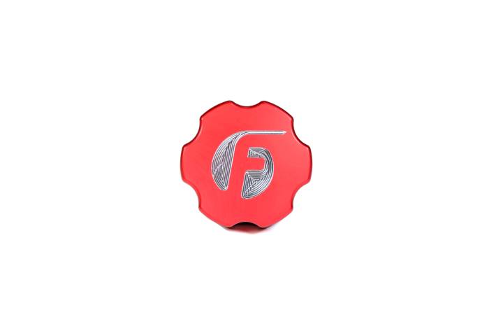 Fleece Performance - Fleece 2003-2018 Cummins Billet Oil Cap Cover Red - FPE-OC-CR-F-RED