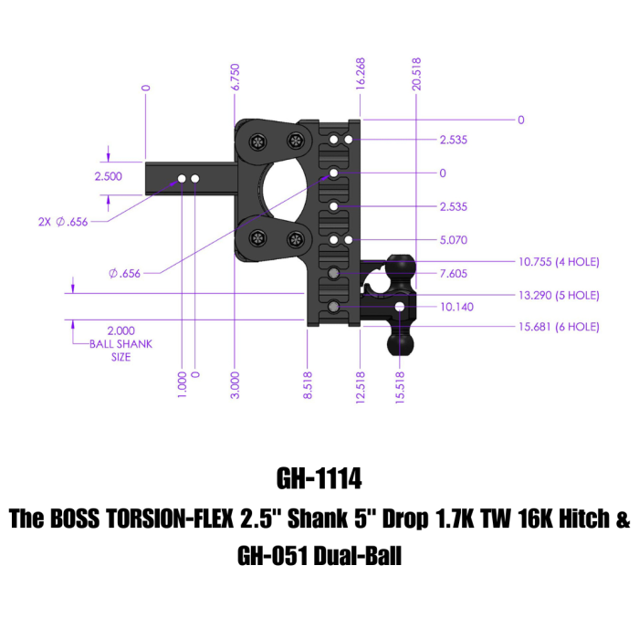 Gen-Y Hitch - Gen-Y Hitch BOSS Drop Hitch - GH-1114