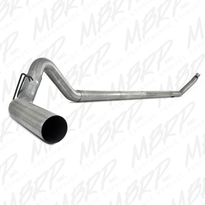 MBRP - MBRP Exhaust 4" Turbo Back, Single Side (94-97 Hanger HG6100 req.) - no muffler S6100PLM
