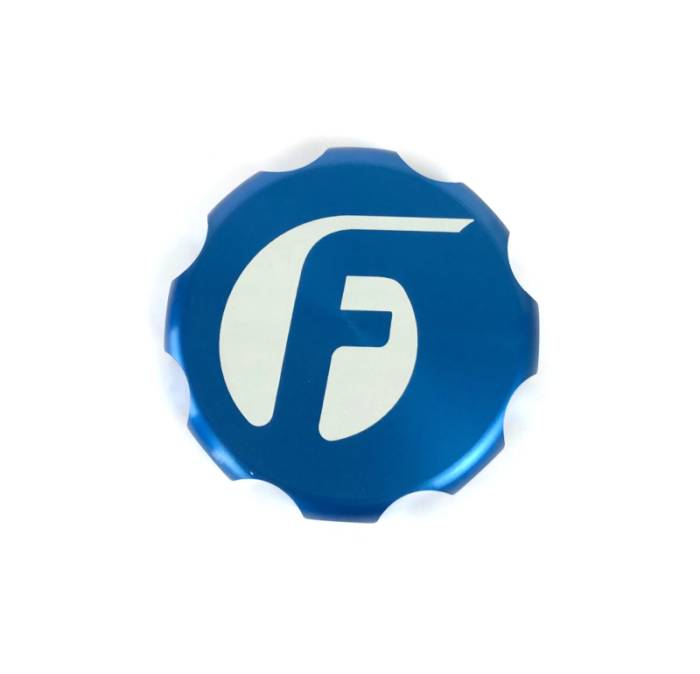 Fleece Performance - Fleece Performance 03-20016 Cummins Billet Oil Cap Cover - Blue - FPE-OC-CR-F-BLU
