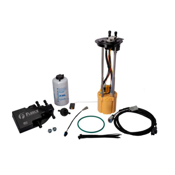 Fleece Performance - Fleece Performance 11-16 Ford Powerstroke (Long Bed) PowerFlo Lift Pump & Fuel System Upgrade Kit - FPE-PF-FMC-1116-LB