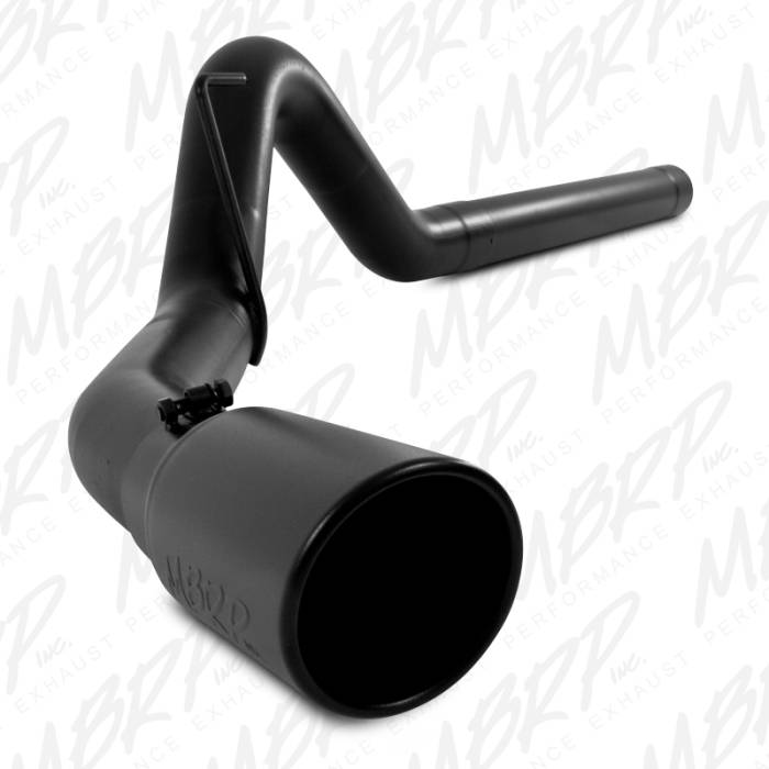 MBRP - MBRP Exhaust 4" Filter Back, Single Side Exit, Black Coated S6120BLK