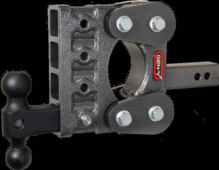 Gen-Y Hitch - Gen-Y The Boss Torsion-Flex 2in Shank 5in Drop 1.1K TW 10K Hitch w/GH-031 Dual-Ball - GH-1014