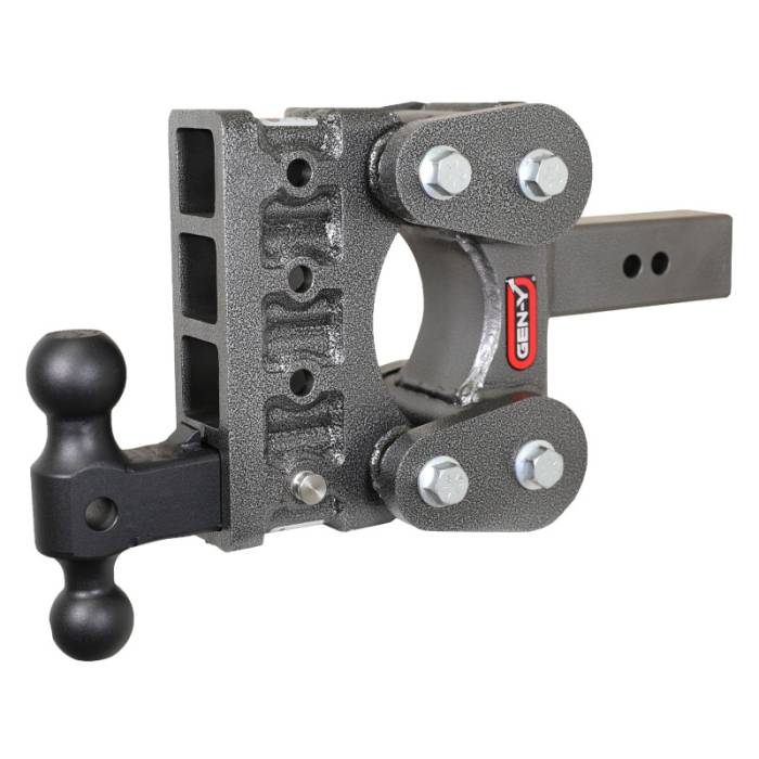 Gen-Y Hitch - Gen-Y The Boss Torsion-Flex 2.5in Shank 5in Drop 1.7K TW 16K Hitch w/GH-051 Dual-Ball - GH-1114