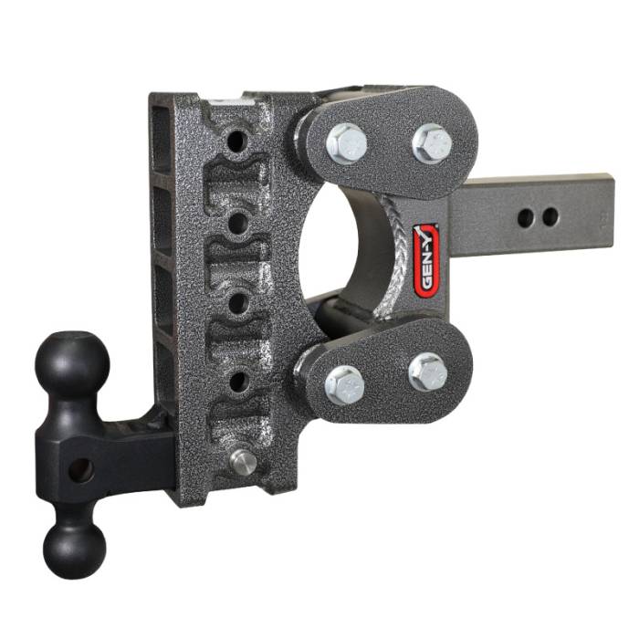 Gen-Y Hitch - Gen-Y The Boss Torsion-Flex 2.5in Shank 7.5in Drop 1.7K TW 16K Hitch w/GH-051 Dual-Ball - GH-1115