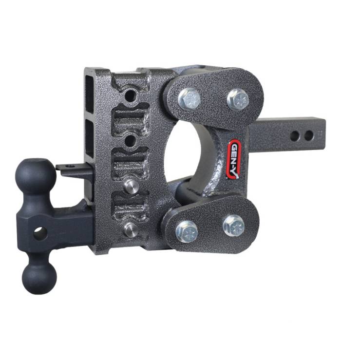 Gen-Y Hitch - Gen-Y The Boss Torsion-Flex 2in Shank 5in Drop 16K Hitch w/GH-051 Dual-Ball/GH-032 Pintle Lock - GH-1224