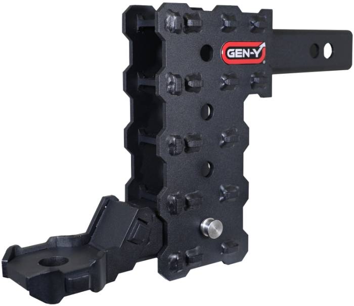 Gen-Y Hitch - Gen-Y Phantom-X 2in Hollow Shank 7in Drop 700lb TW 7K Hitch w/GH-13051X Platinum Ball Mount - GH-13054X
