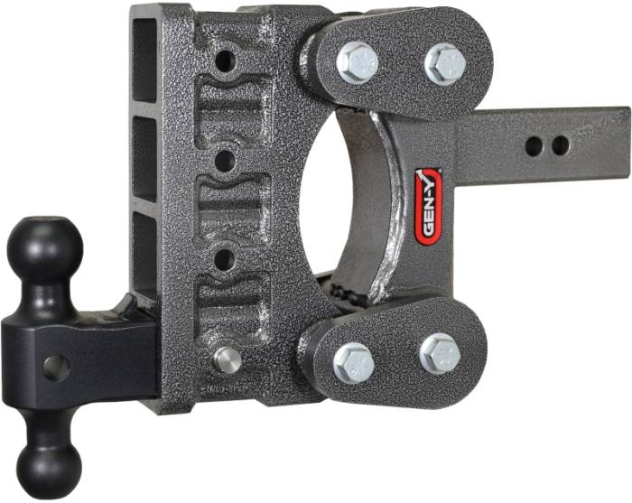 Gen-Y Hitch - Gen-Y The Boss Torsion-Flex 2.5in Shank 6in Drop 2.4K TW 21K Hitch w/GH-061 Dual-Ball - GH-1314
