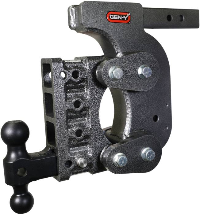 Gen-Y Hitch - Gen-Y The Boss Torsion-Flex 2in Shank 12.5in Drop 16K Hitch w/GH-051 Dual-Ball/Stabilizer Kit - GH-1414