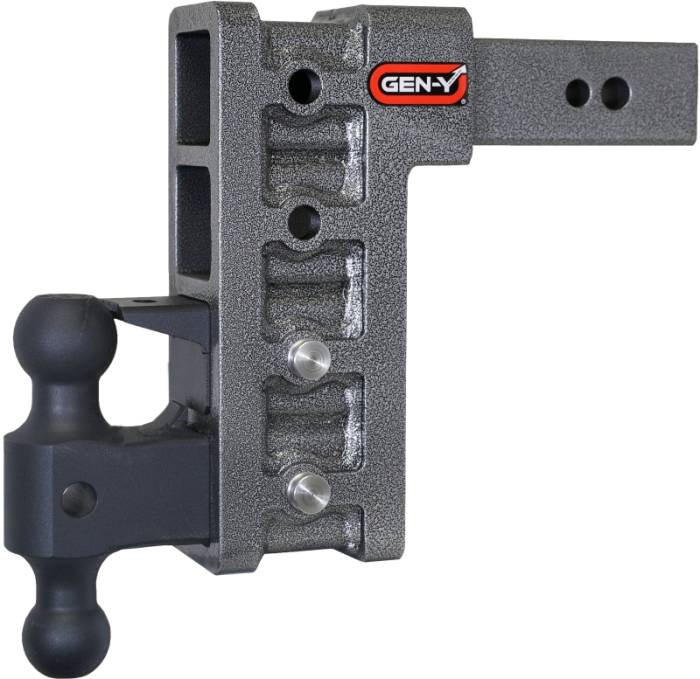 Gen-Y Hitch - Gen-Y Mega Duty 2.5in Shank 9in Drop 3.5K TW 32K Hitch w/GH-0161 Dual-Ball/Pintle Lock - GH-1624