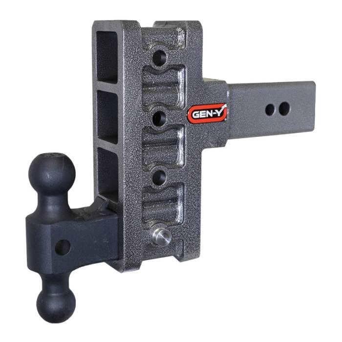 Gen-Y Hitch - Gen-Y Mega Duty 3in Shank 6in Offset Drop 3.5K TW 32K Hitch w/GH-0161 Dual-Ball - GH-2014