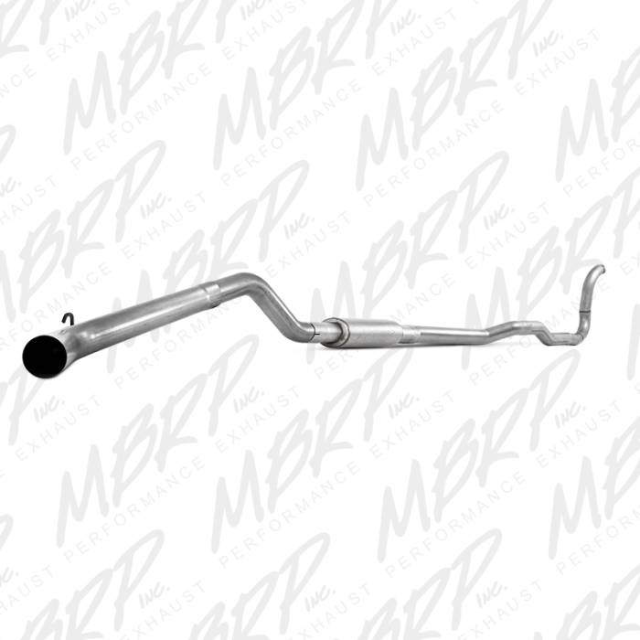 MBRP Exhaust - MBRP Exhaust 4" Turbo Back, Single Side (4WD only), AL S6150P