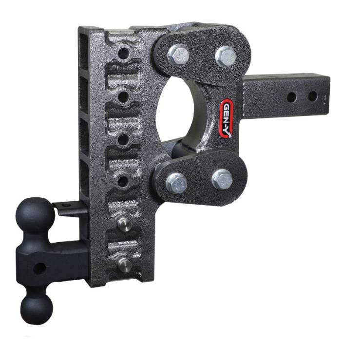 Gen-Y Hitch - Gen-Y The Boss Torsion-Flex 2.5in Shank 10in Drop 10K Hitch w/GH-031 Dual-Ball/GH-032 Pintle Lock - GH-2326