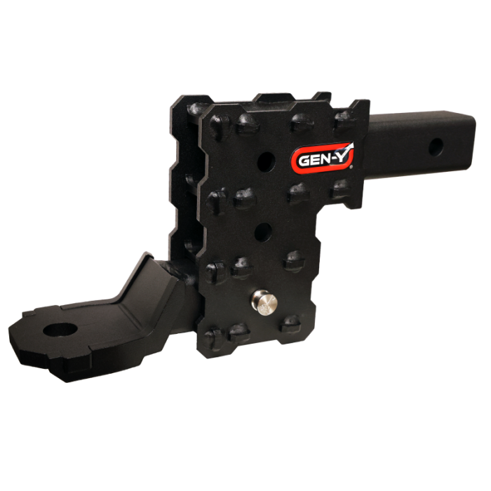 Gen-Y Hitch - Gen-Y Phantom-X 2in Solid Shank 4.5in Drop 1K TW 10K Hitch w/GH-103705 Platinum Ball Mount - GH-2613XP