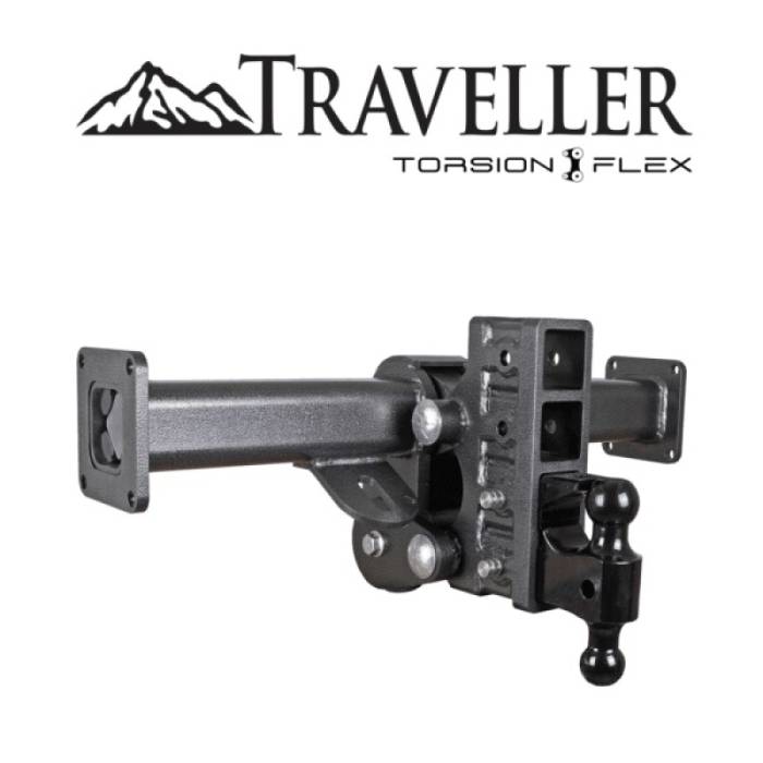 Gen-Y Hitch - Gen-Y 27in Traveller Torsion-Flex 2.5in Shank 6in Offset Drop 3.5K TW 21K Hitch Chassis Frame Mount - GH-6124