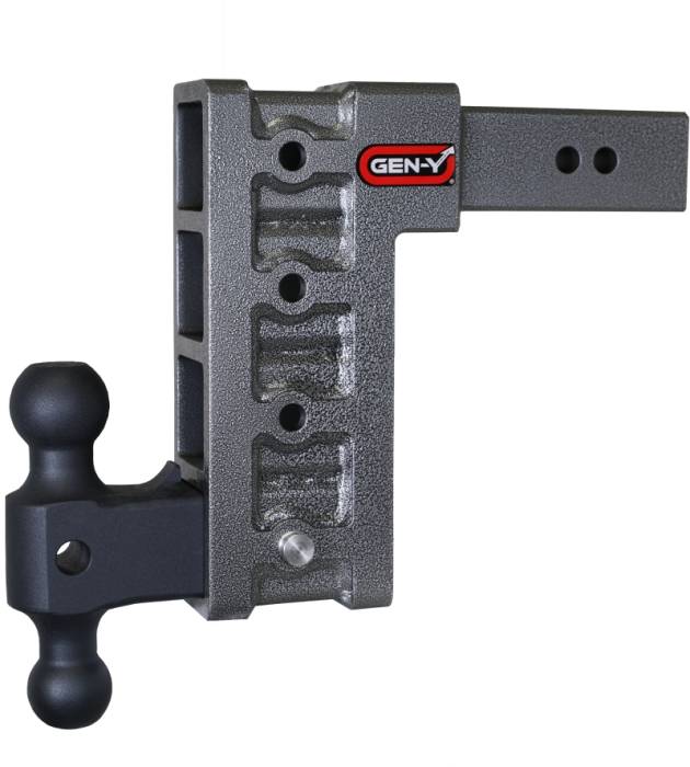 Gen-Y Hitch - Gen-Y Mega Duty 2.5in Shank 9in Drop 3K TW 21K Hitch w/GH-061 Dual-Ball - GH-614