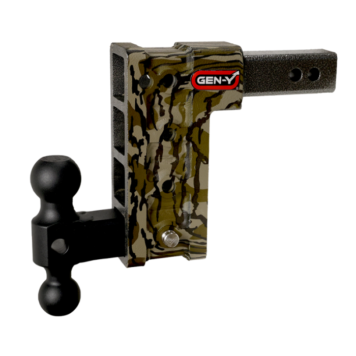 Gen-Y Hitch - Gen-Y Mega Duty 2.5in Shank 9in Drop 3K TW 21K Hitch w/GH-061 Dual-Ball - Mossy Oak - GH-614-MO