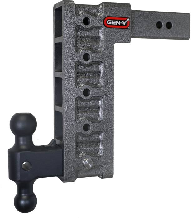 Gen-Y Hitch - Gen-Y Mega Duty 2.5in Shank 12in Drop 3K TW 21K Hitch w/GH-061 Dual-Ball - GH-615