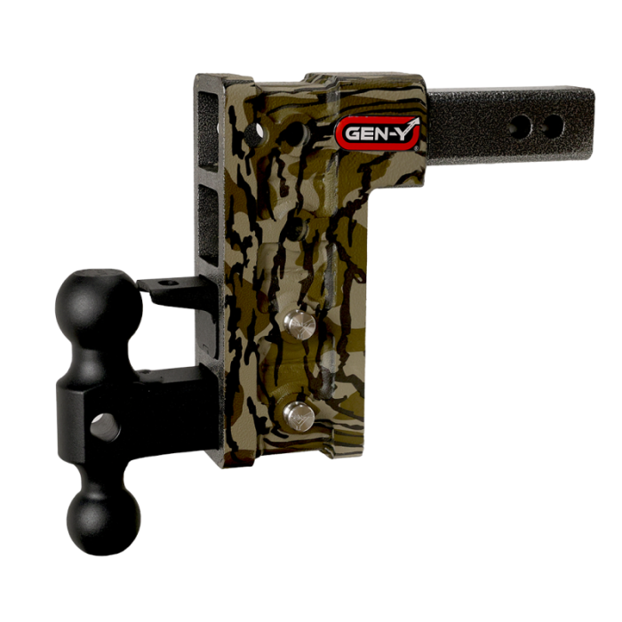 Gen-Y Hitch - Gen-Y Mega Duty 2.5in Shank 9in Drop 3K TW 21K Hitch w/GH-061 Dual-Ball/GH-062 Pintle - Mossy Oak - GH-624-MO