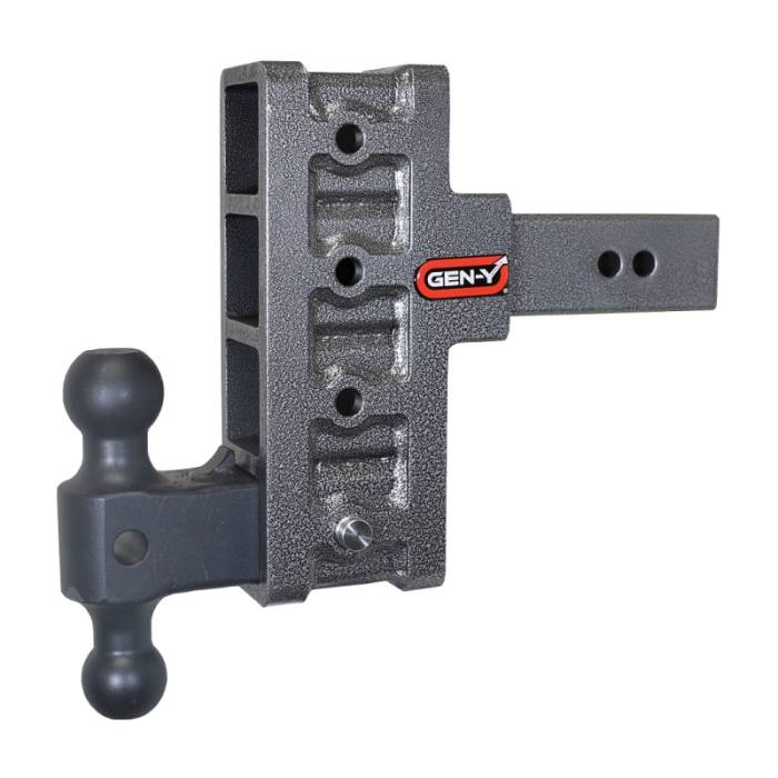 Gen-Y Hitch - Gen-Y Mega Duty 2.5in Shank 6in Offset Drop 3K TW 21K Hitch w/GH-061 Dual-Ball - GH-914