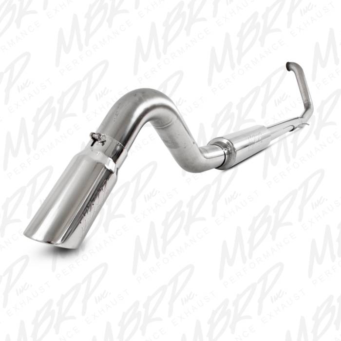 MBRP - MBRP Exhaust 4" Turbo Back, Single Turn Down, T409 S6200TD