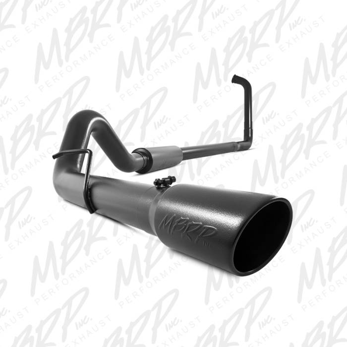 MBRP - MBRP Exhaust 4" Turbo Back, Single Side Exit, Off-Road, Black Finish S6212BLK