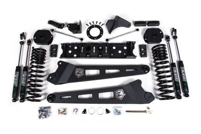 Zone Offroad - Zone Offroad Zone 4" Radius Arm Lift Kit - Gas - ZOND79N